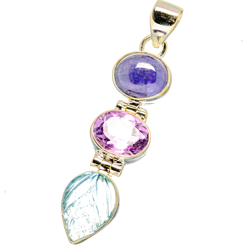 Aquamarine Pendants handcrafted by Anasilvercos - PD13913