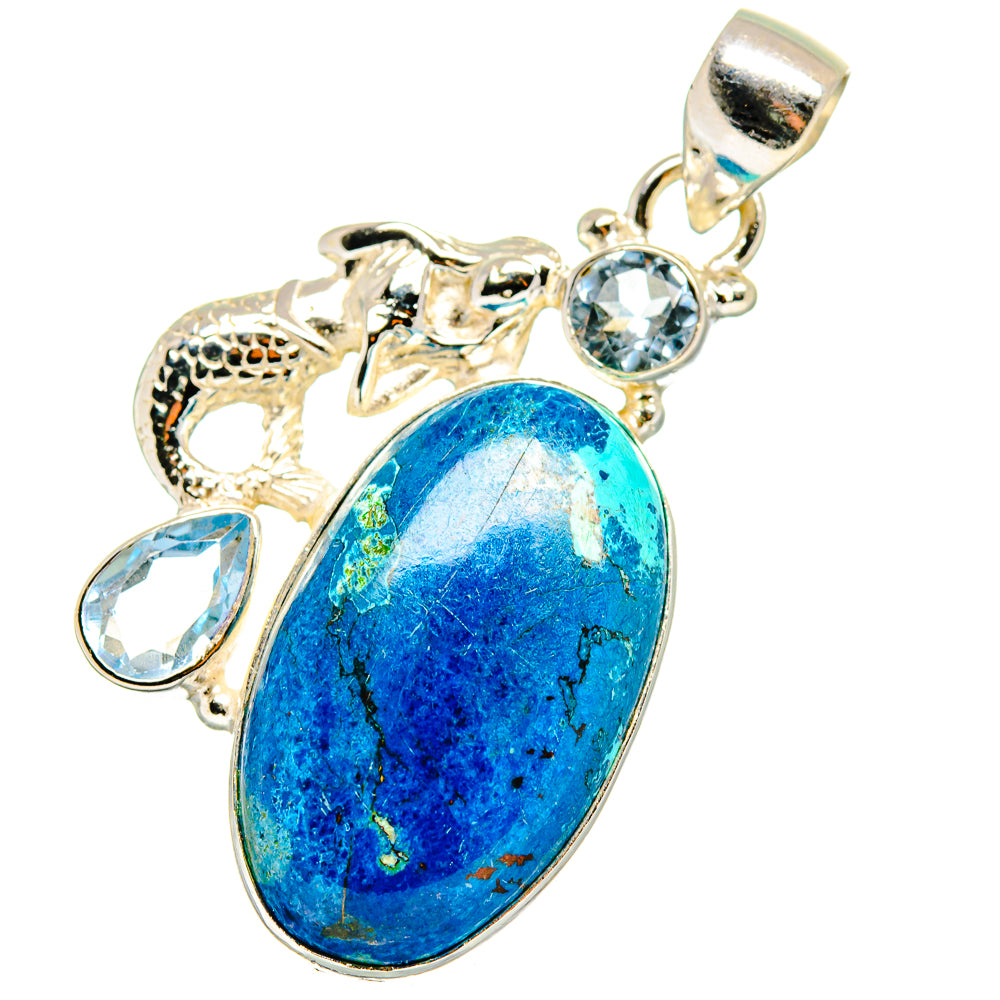 Chrysocolla Pendants handcrafted by Anasilvercos - PD13920