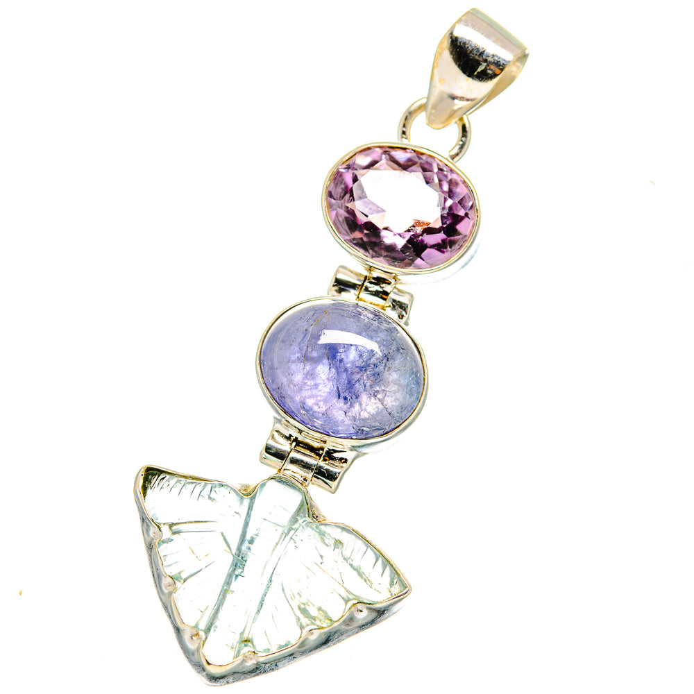 Aquamarine Pendants handcrafted by Anasilvercos - PD13921