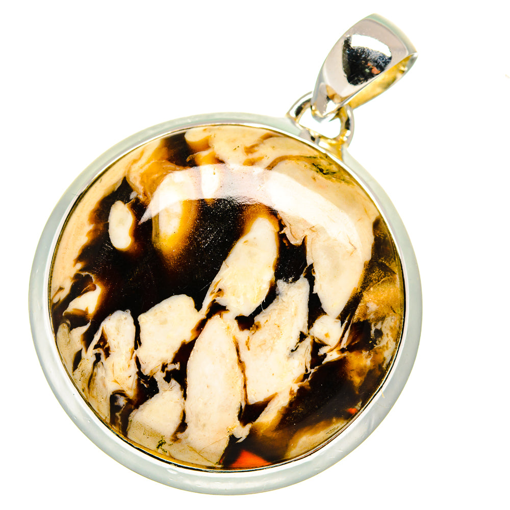 Peanut Wood Jasper Pendants handcrafted by Anasilvercos - PD13928