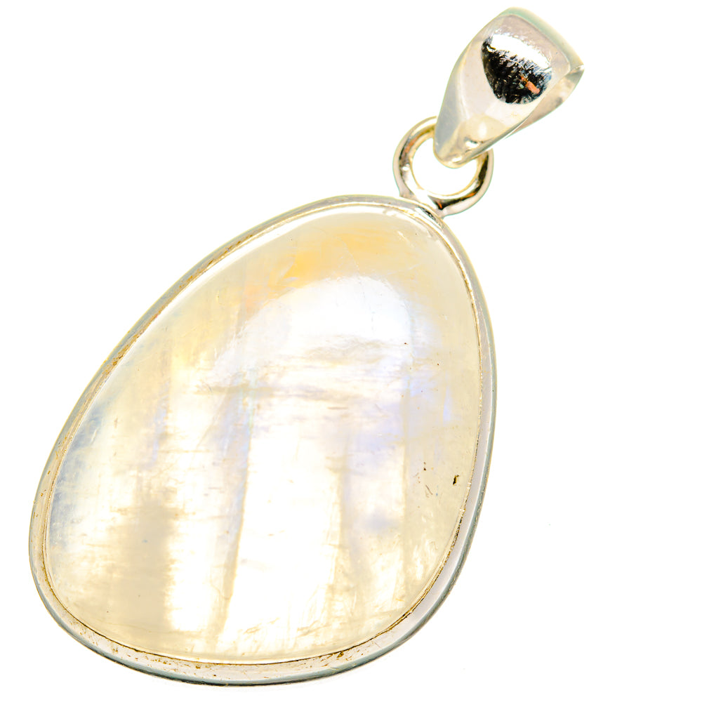 Rainbow Moonstone Pendants handcrafted by Anasilvercos - PD13939