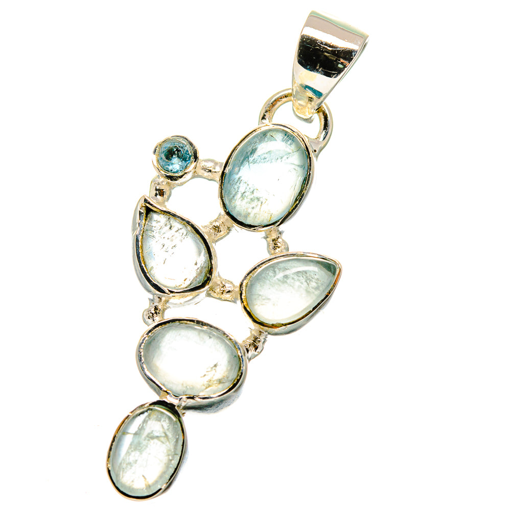 Aquamarine, Blue Topaz Pendants handcrafted by Anasilvercos - PD13968