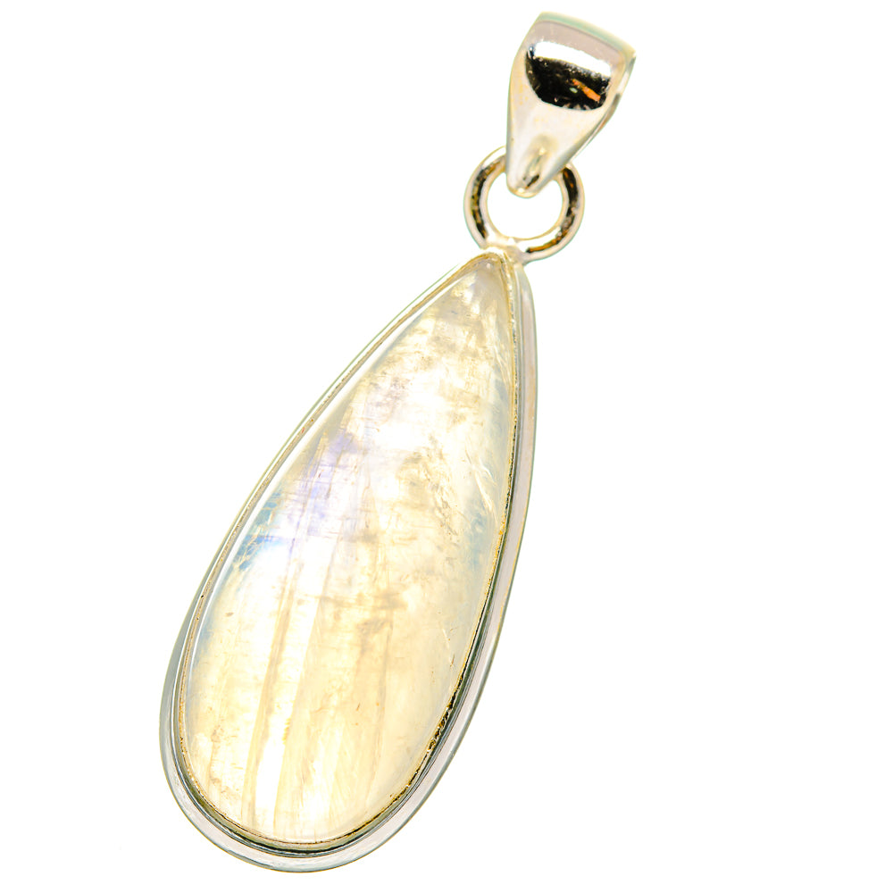 Rainbow Moonstone Pendants handcrafted by Anasilvercos - PD13972