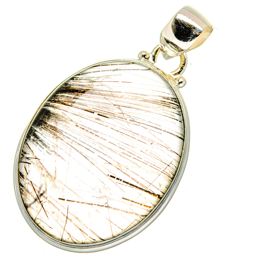 Tourmalinated Quartz Pendants handcrafted by Anasilvercos - PD13992