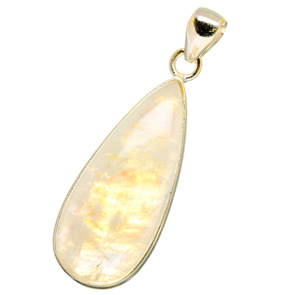 Rainbow Moonstone Pendants handcrafted by Anasilvercos - PD14019