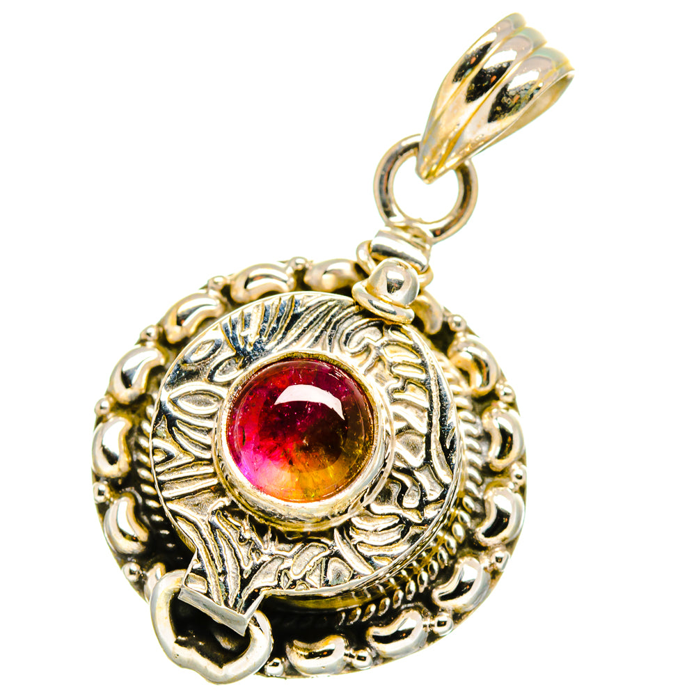 Watermelon Tourmaline Pendants handcrafted by Anasilvercos - PD14033