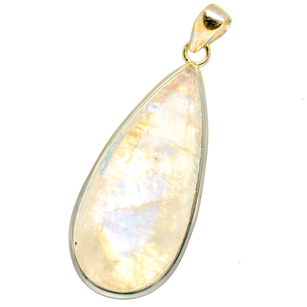 Rainbow Moonstone Pendants handcrafted by Anasilvercos - PD14043