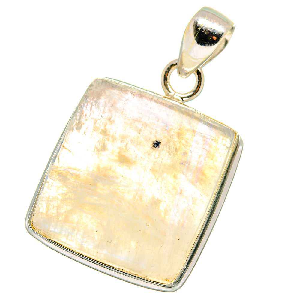 Rainbow Moonstone Pendants handcrafted by Anasilvercos - PD14055
