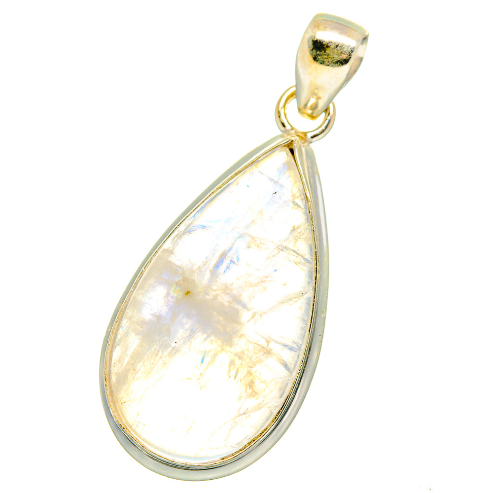 Rainbow Moonstone Pendants handcrafted by Anasilvercos - PD14064