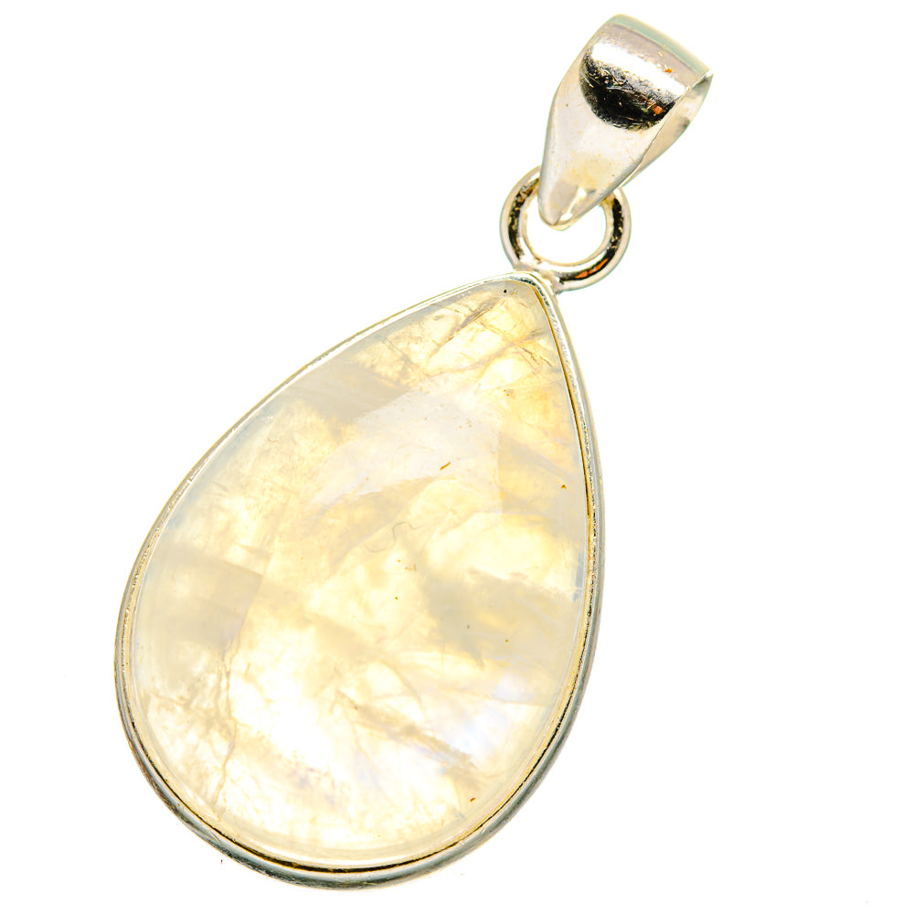 Rainbow Moonstone Pendants handcrafted by Anasilvercos - PD14066