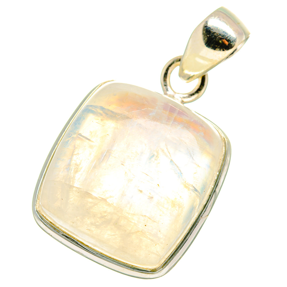 Rainbow Moonstone Pendants handcrafted by Anasilvercos - PD14071