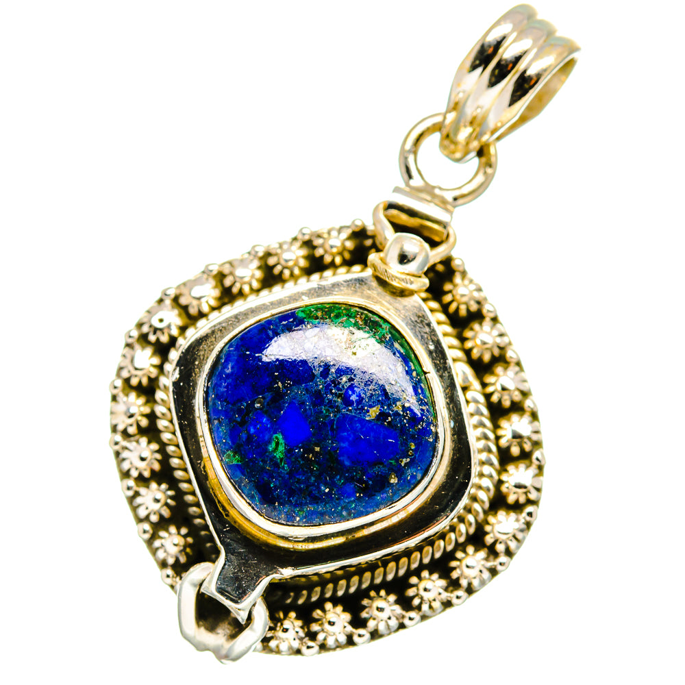 Azurite Pendants handcrafted by Anasilvercos - PD14076