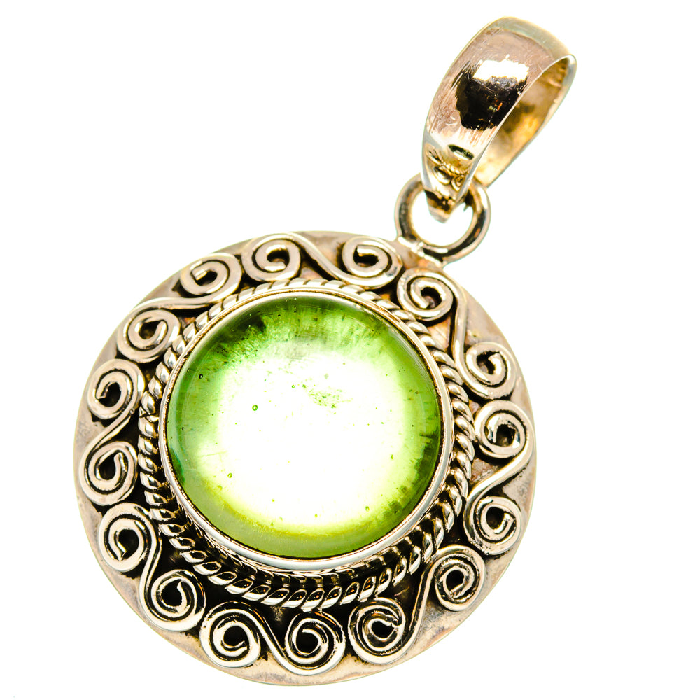 Peridot Pendants handcrafted by Anasilvercos - PD14083