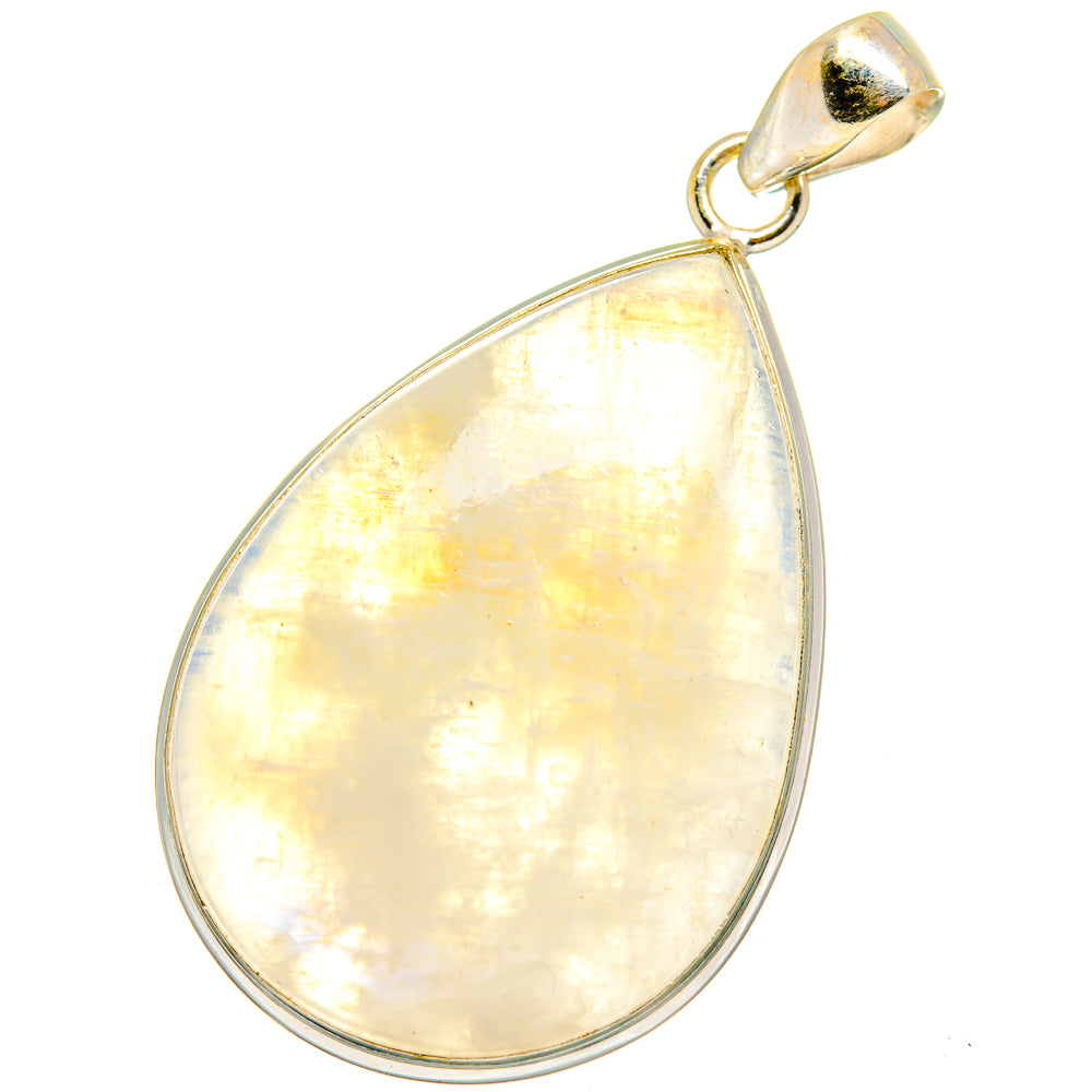 Rainbow Moonstone Pendants handcrafted by Anasilvercos - PD14097