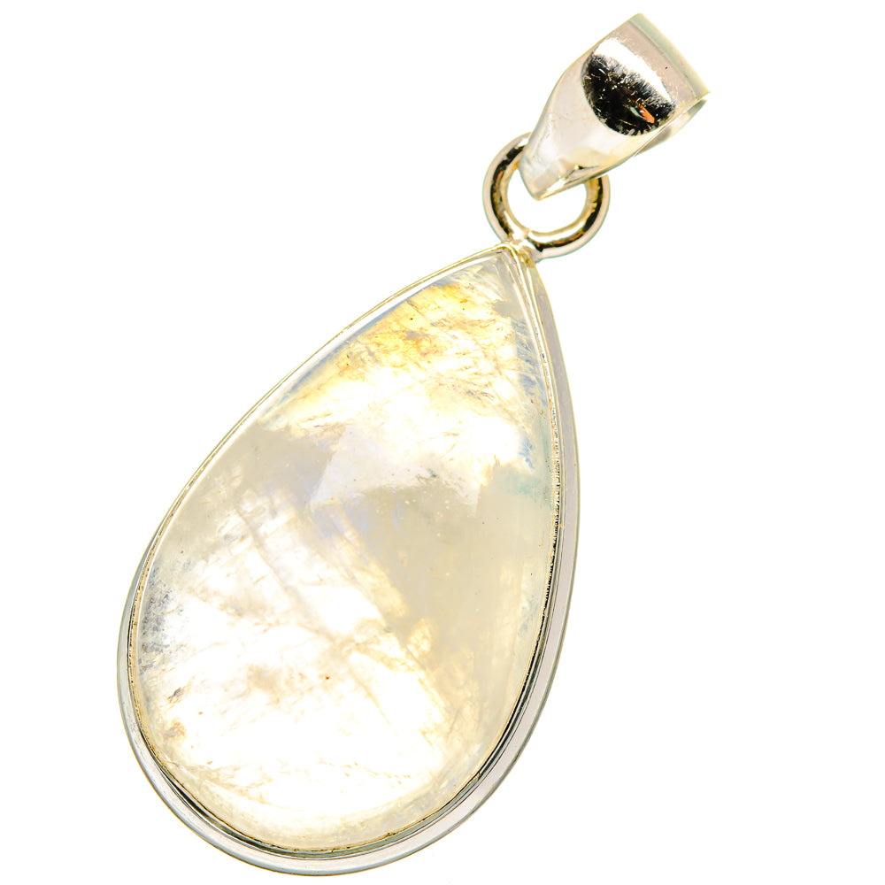 Rainbow Moonstone Pendants handcrafted by Anasilvercos - PD14147