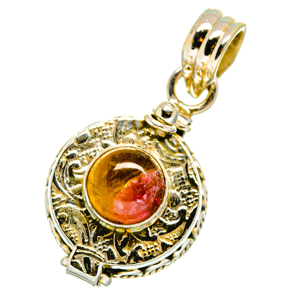 Watermelon Tourmaline Pendants handcrafted by Anasilvercos - PD14181