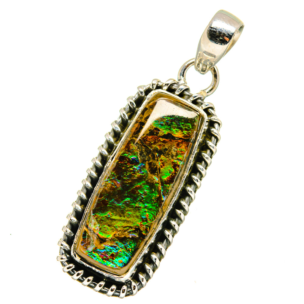 Ammolite Pendants handcrafted by Anasilvercos - PD14187