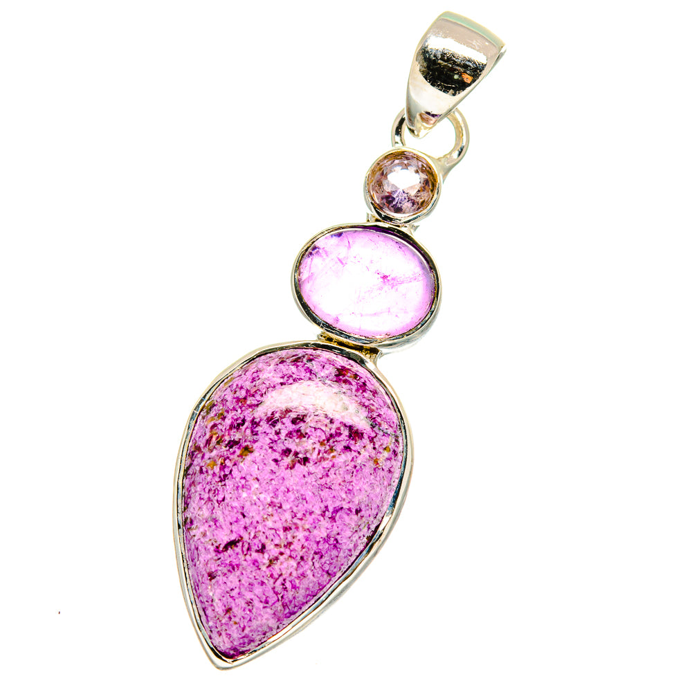 Stichtite, Amethyst Pendants handcrafted by Anasilvercos - PD14214