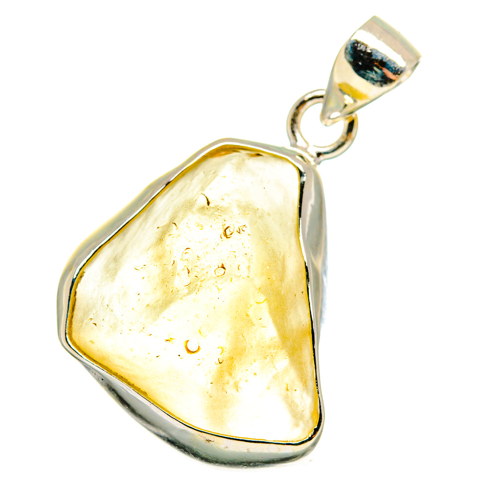 Libyan Desert Glass Pendants handcrafted by Anasilvercos - PD14222