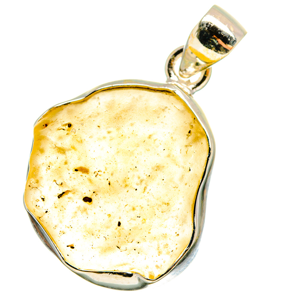 Libyan Desert Glass Pendants handcrafted by Anasilvercos - PD14235
