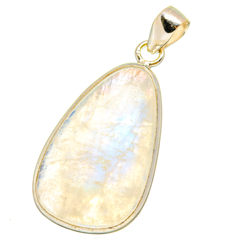 Rainbow Moonstone Pendants handcrafted by Anasilvercos - PD14241