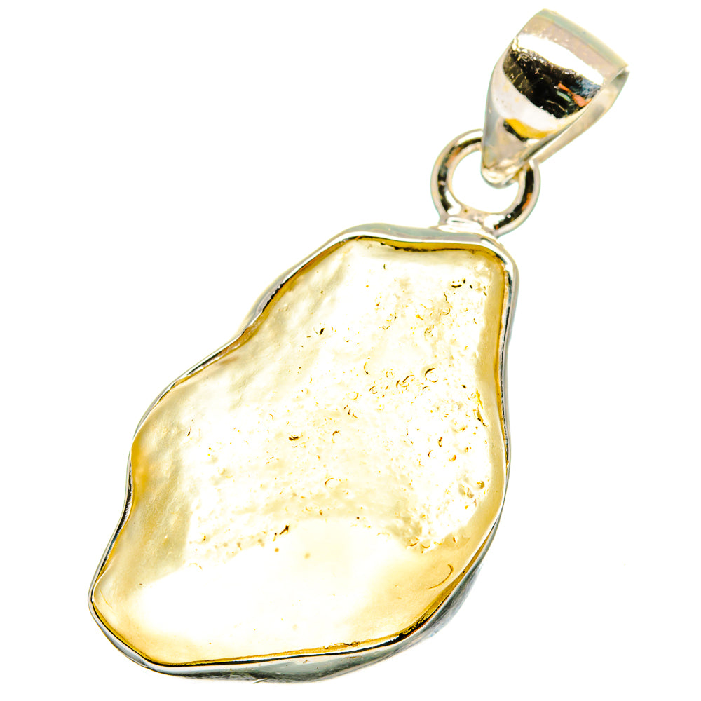 Libyan Desert Glass Pendants handcrafted by Anasilvercos - PD14243