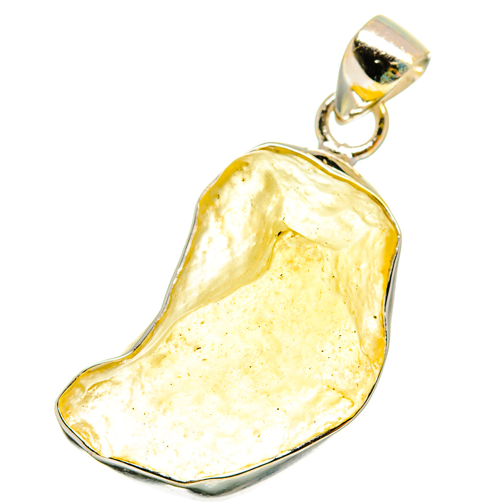 Libyan Desert Glass Pendants handcrafted by Anasilvercos - PD14268
