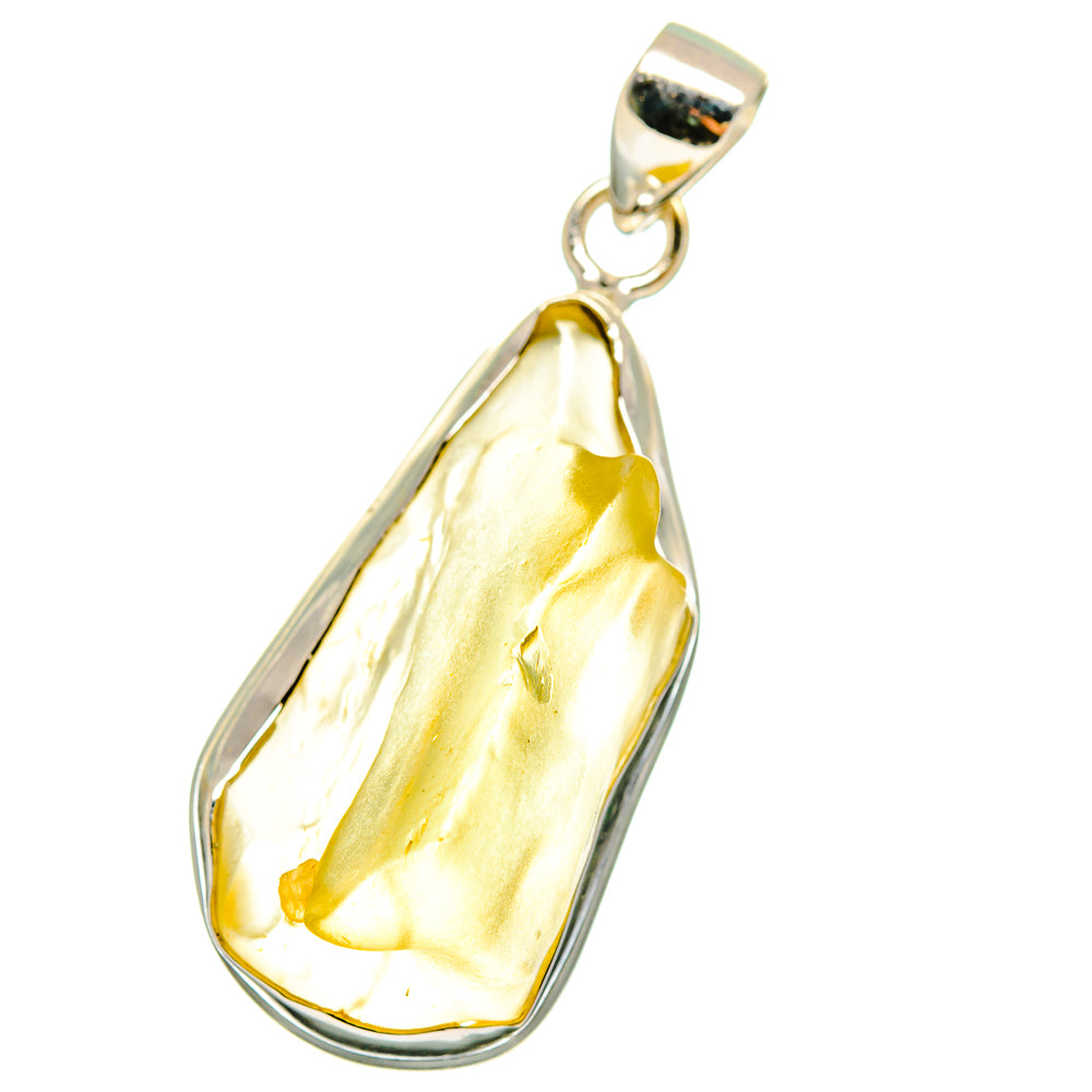 Libyan Desert Glass Pendants handcrafted by Anasilvercos - PD14276