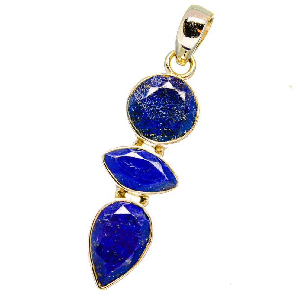 Lapis Lazuli Pendants handcrafted by Anasilvercos - PD14281