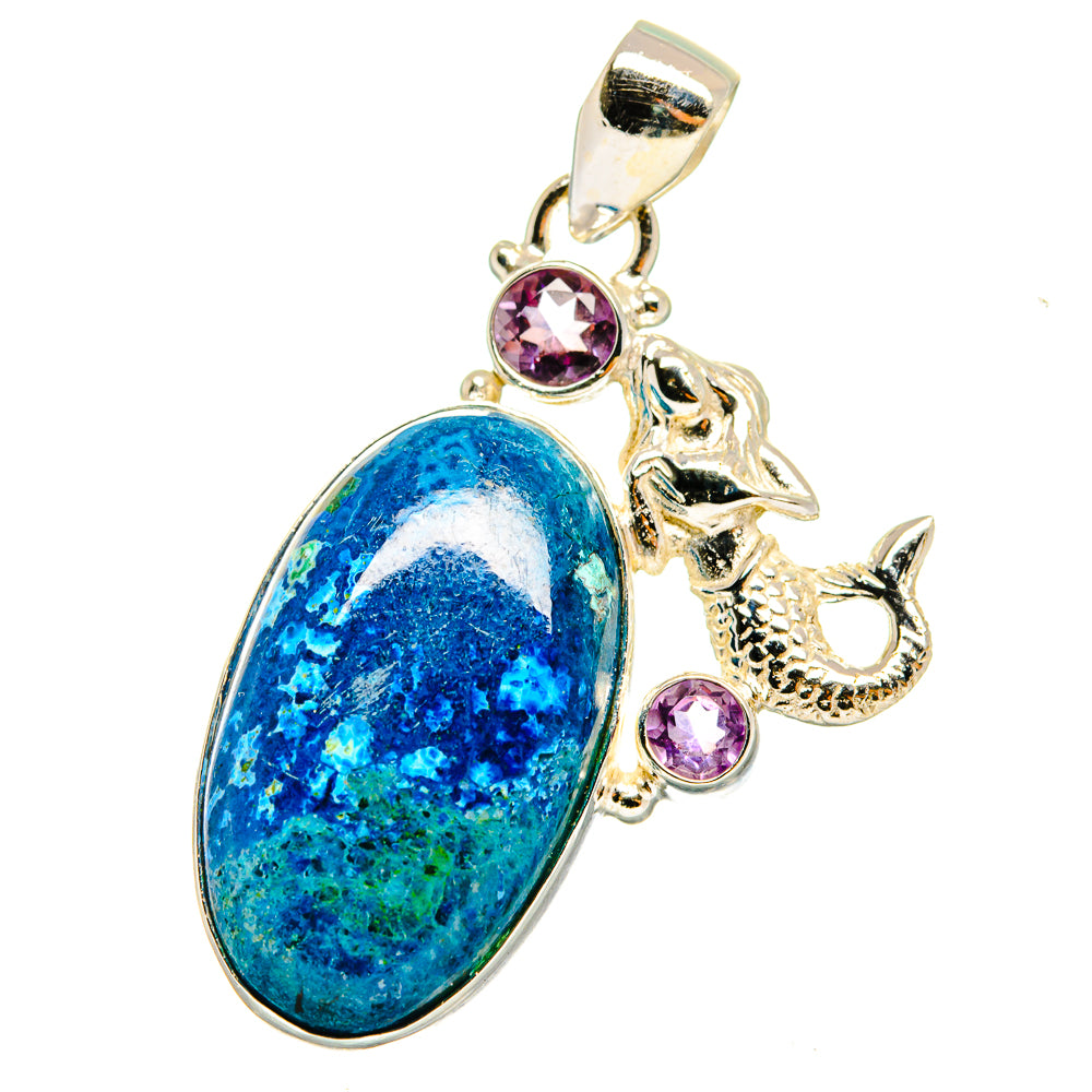 Chrysocolla Pendants handcrafted by Anasilvercos - PD14302