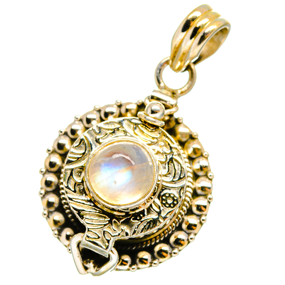 Rainbow Moonstone Pendants handcrafted by Anasilvercos - PD14308