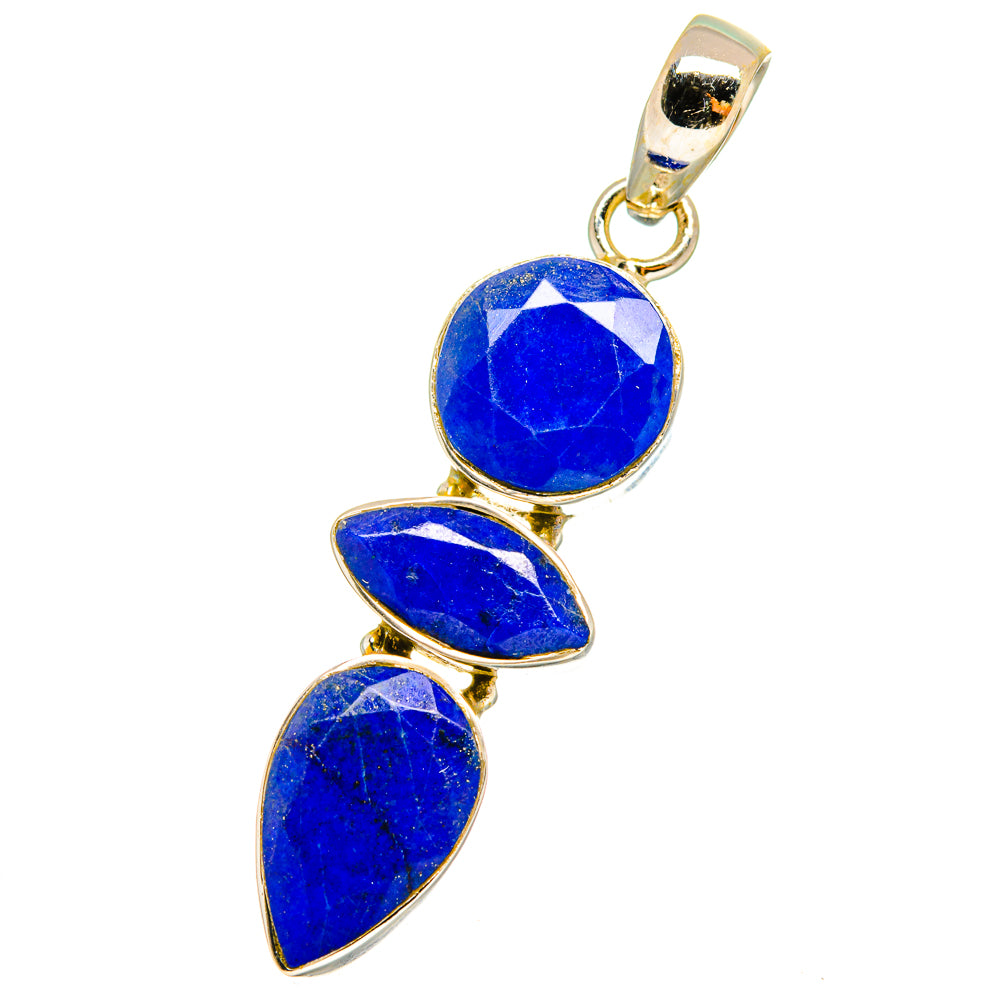 Lapis Lazuli Pendants handcrafted by Anasilvercos - PD14313