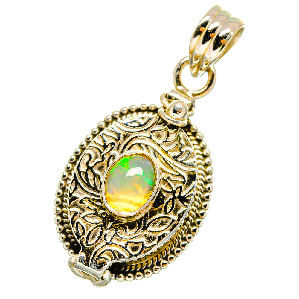 Ethiopian Opal Pendants handcrafted by Anasilvercos - PD14316