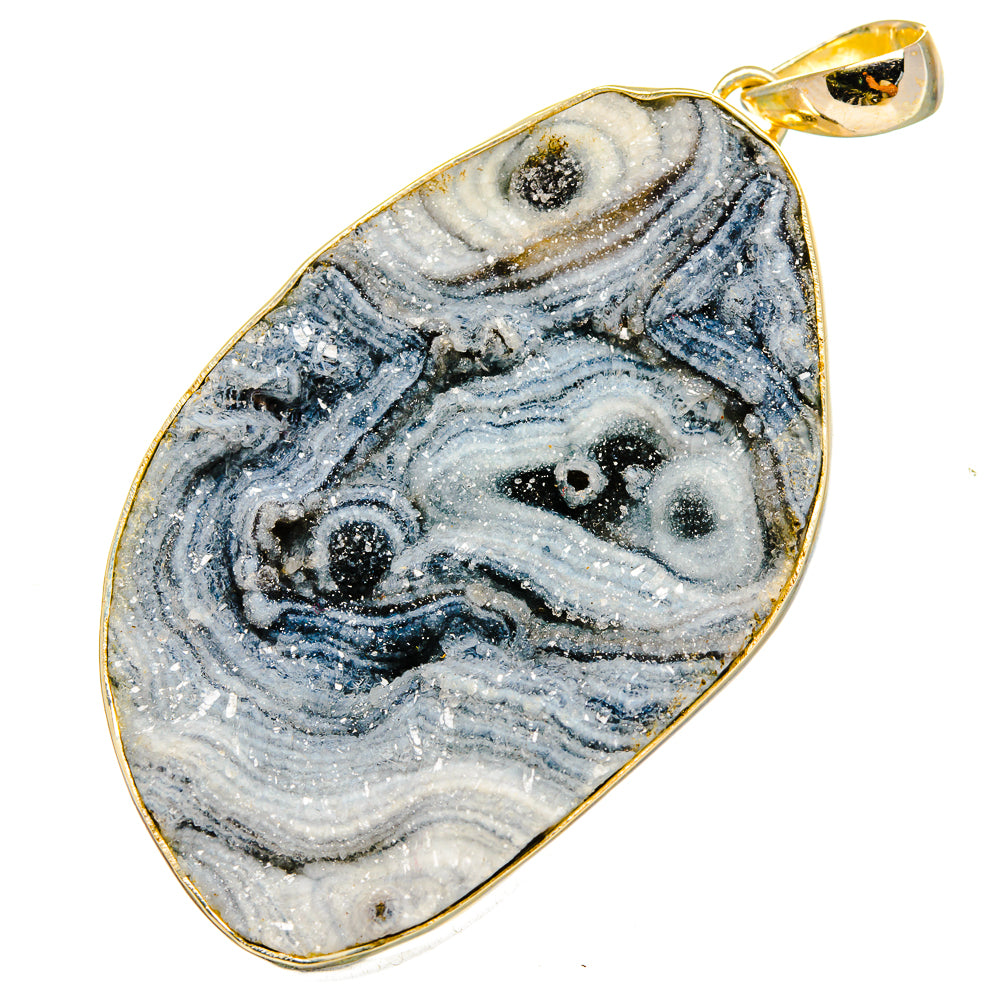 Desert Druzy Pendants handcrafted by Anasilvercos - PD14358