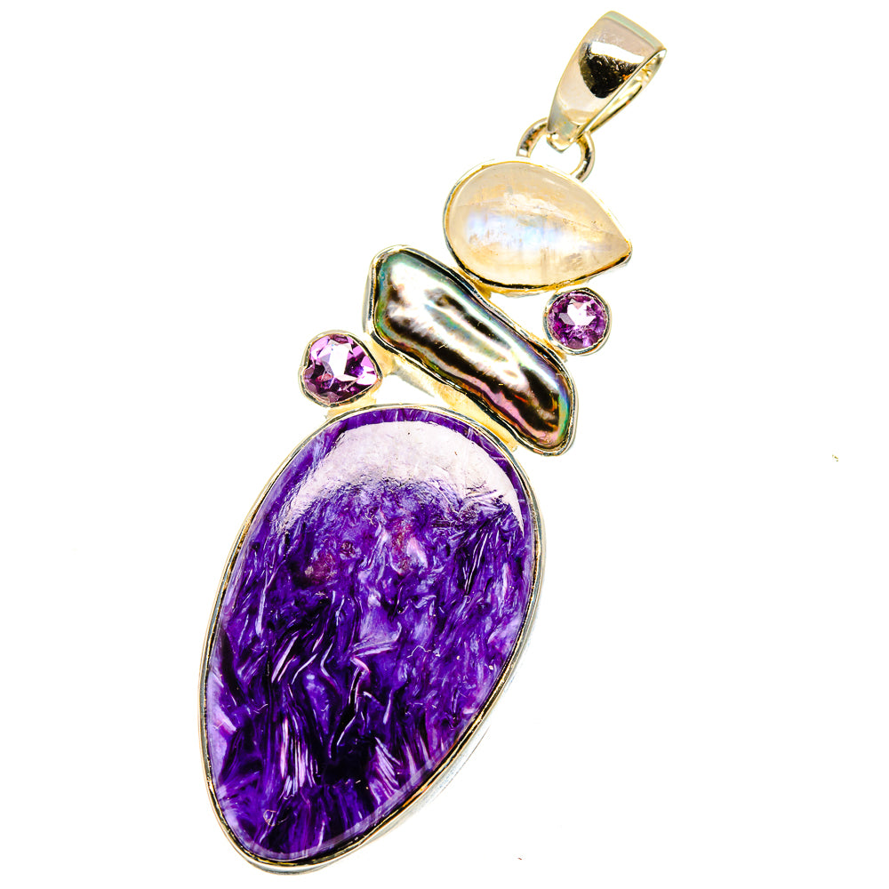 Charoite Pendants handcrafted by Anasilvercos - PD14359