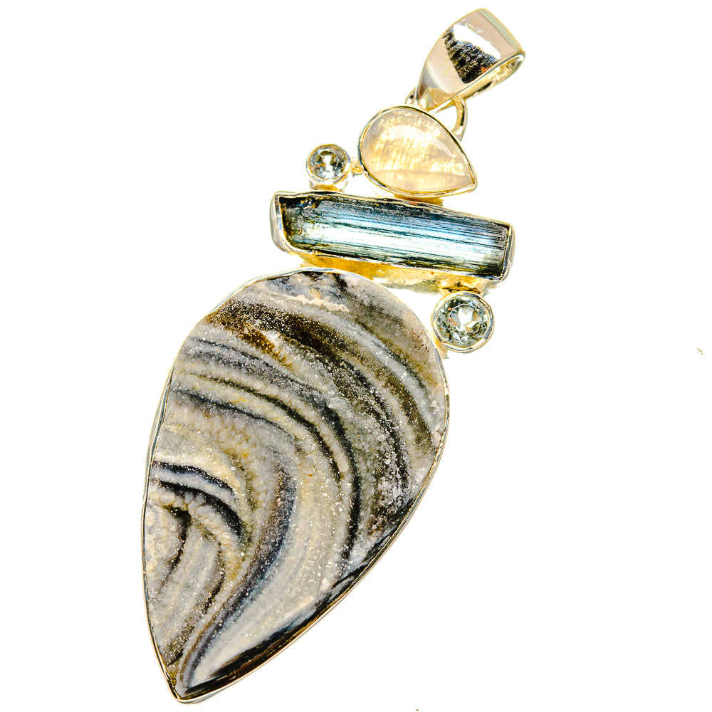 Desert Druzy Pendants handcrafted by Anasilvercos - PD14361