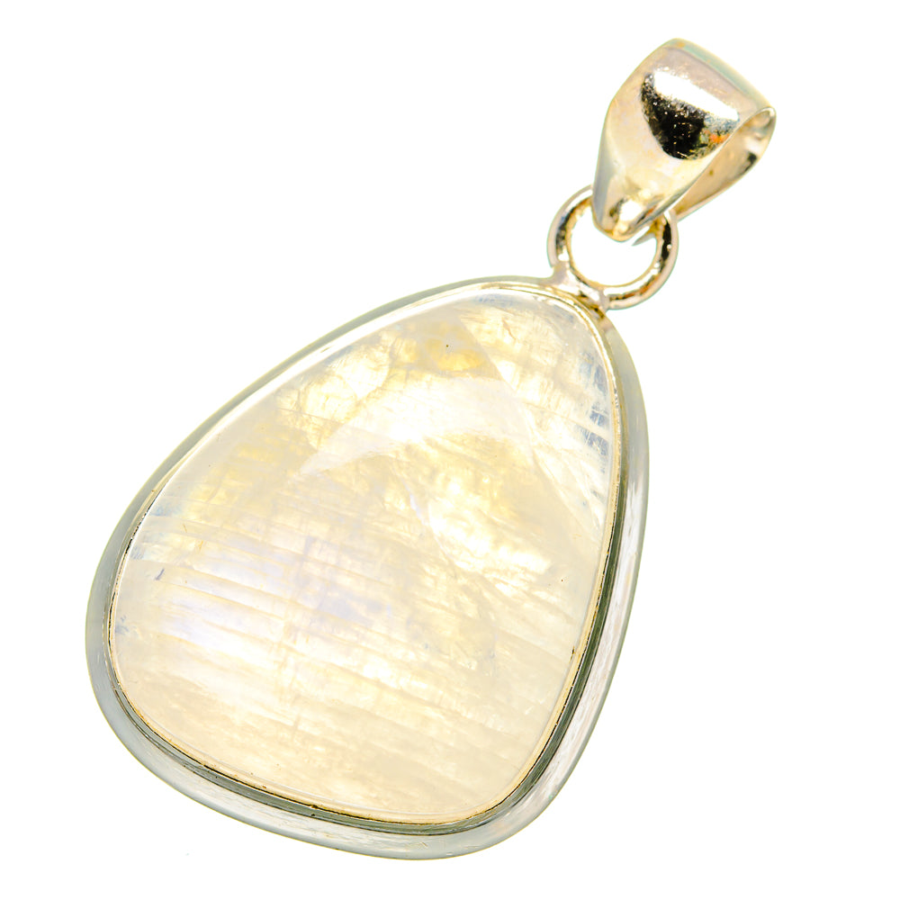 Rainbow Moonstone Pendants handcrafted by Anasilvercos - PD14365