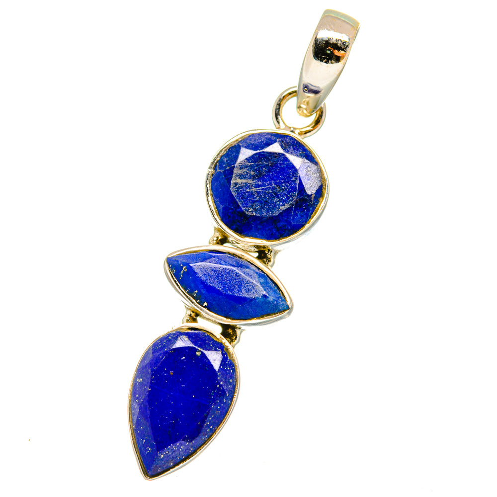 Lapis Lazuli Pendants handcrafted by Anasilvercos - PD14382