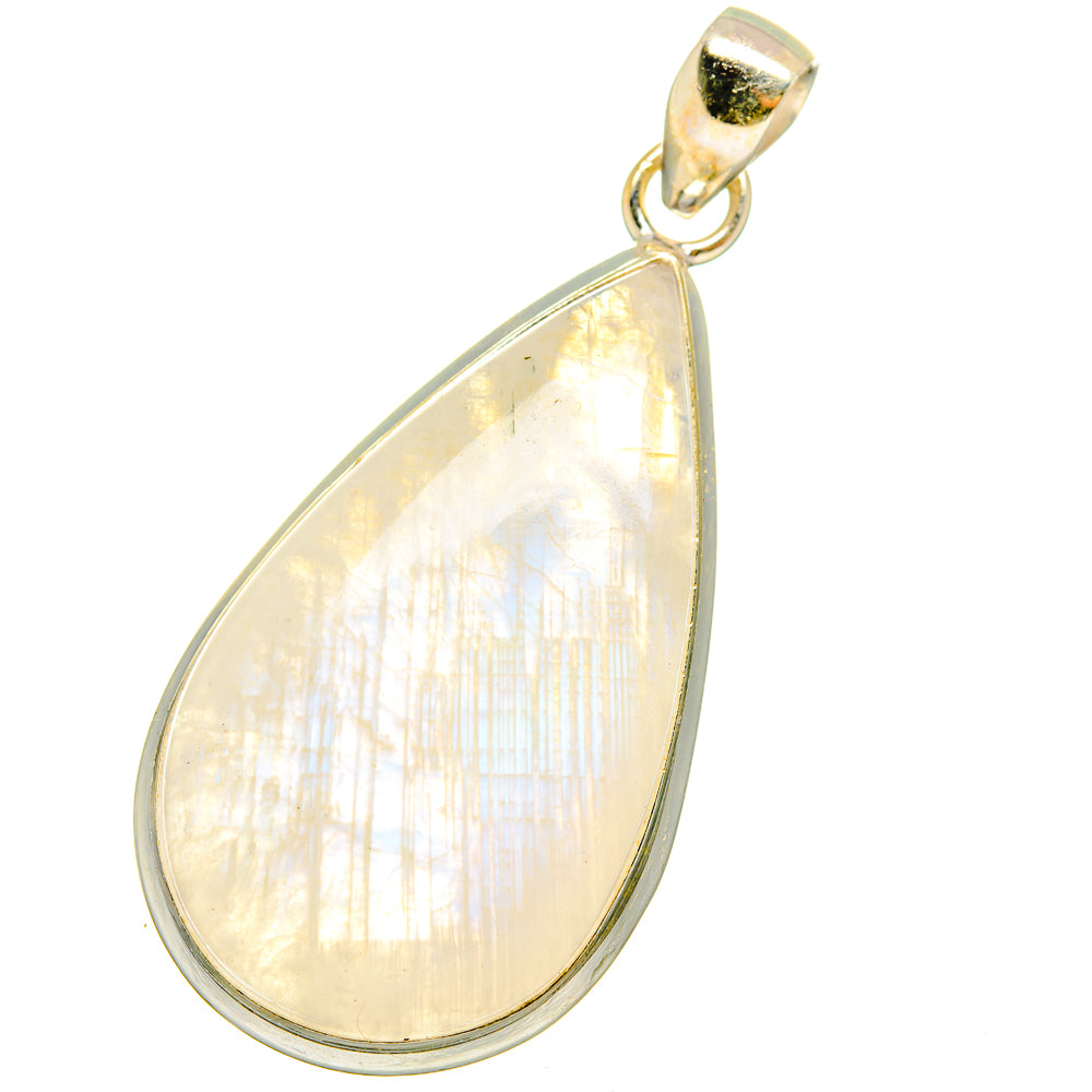 Rainbow Moonstone Pendants handcrafted by Anasilvercos - PD14384