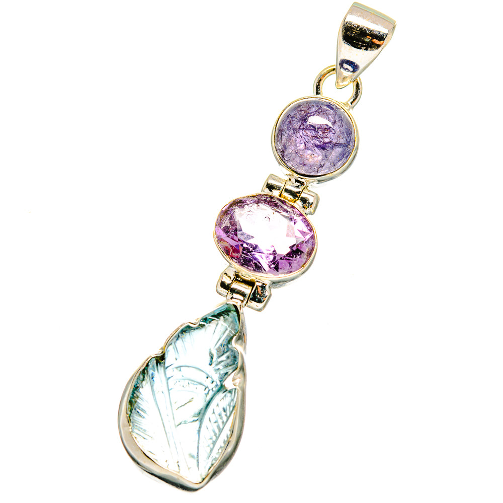 Aquamarine Pendants handcrafted by Anasilvercos - PD14397