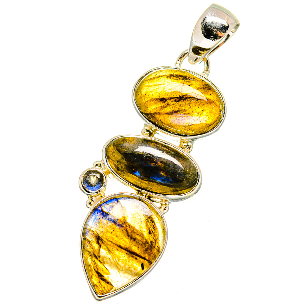 Labradorite Pendants handcrafted by Anasilvercos - PD14404