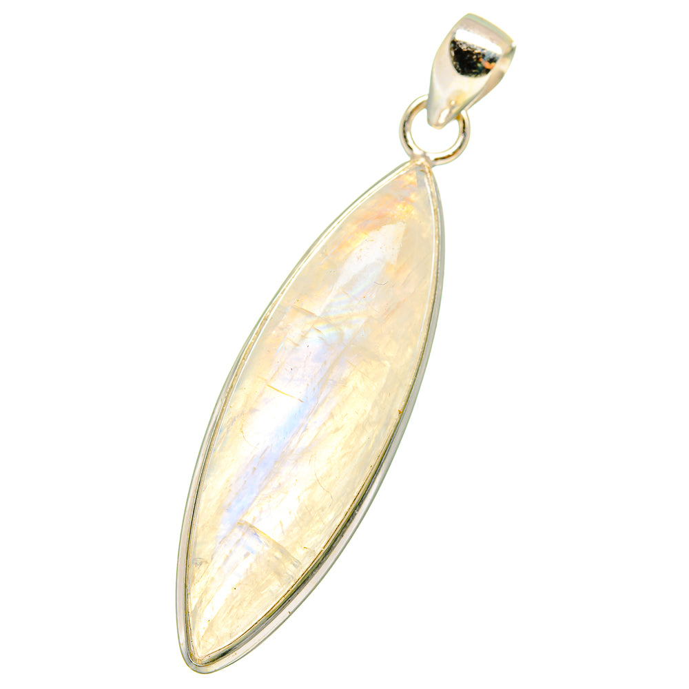 Rainbow Moonstone Pendants handcrafted by Anasilvercos - PD14407