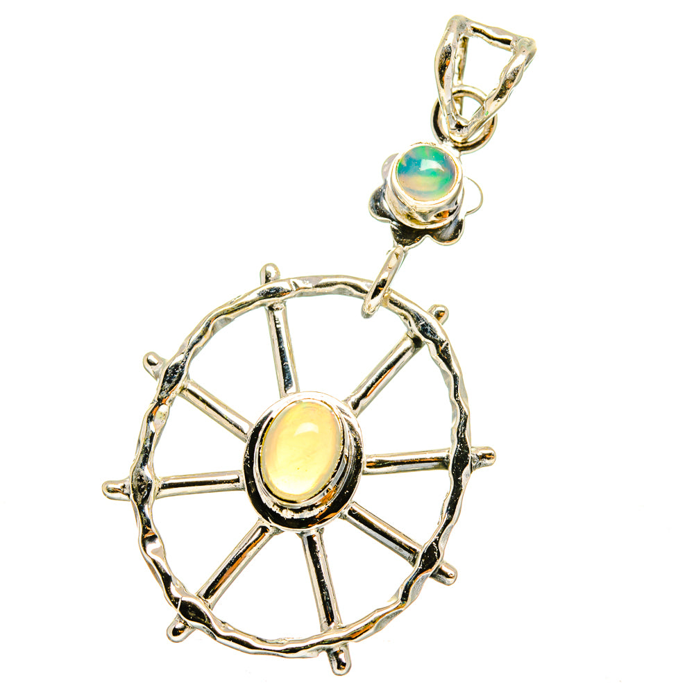 Ethiopian Opal Pendants handcrafted by Anasilvercos - PD14413