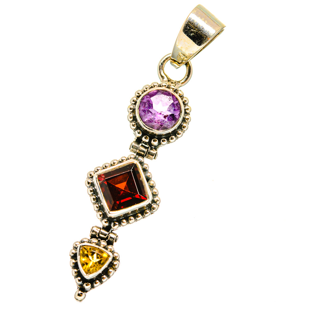 Garnet Pendants handcrafted by Anasilvercos - PD14414