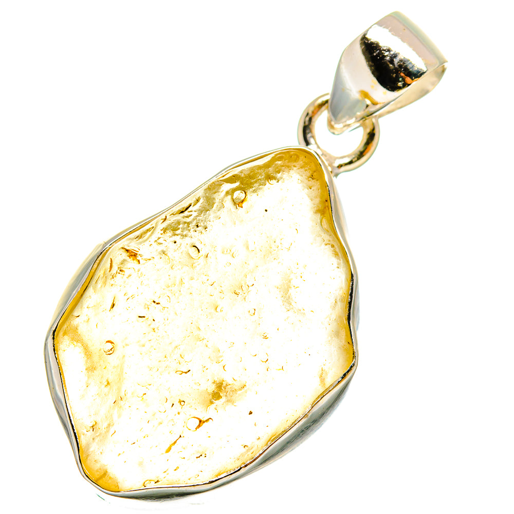 Libyan Desert Glass Pendants handcrafted by Anasilvercos - PD14421