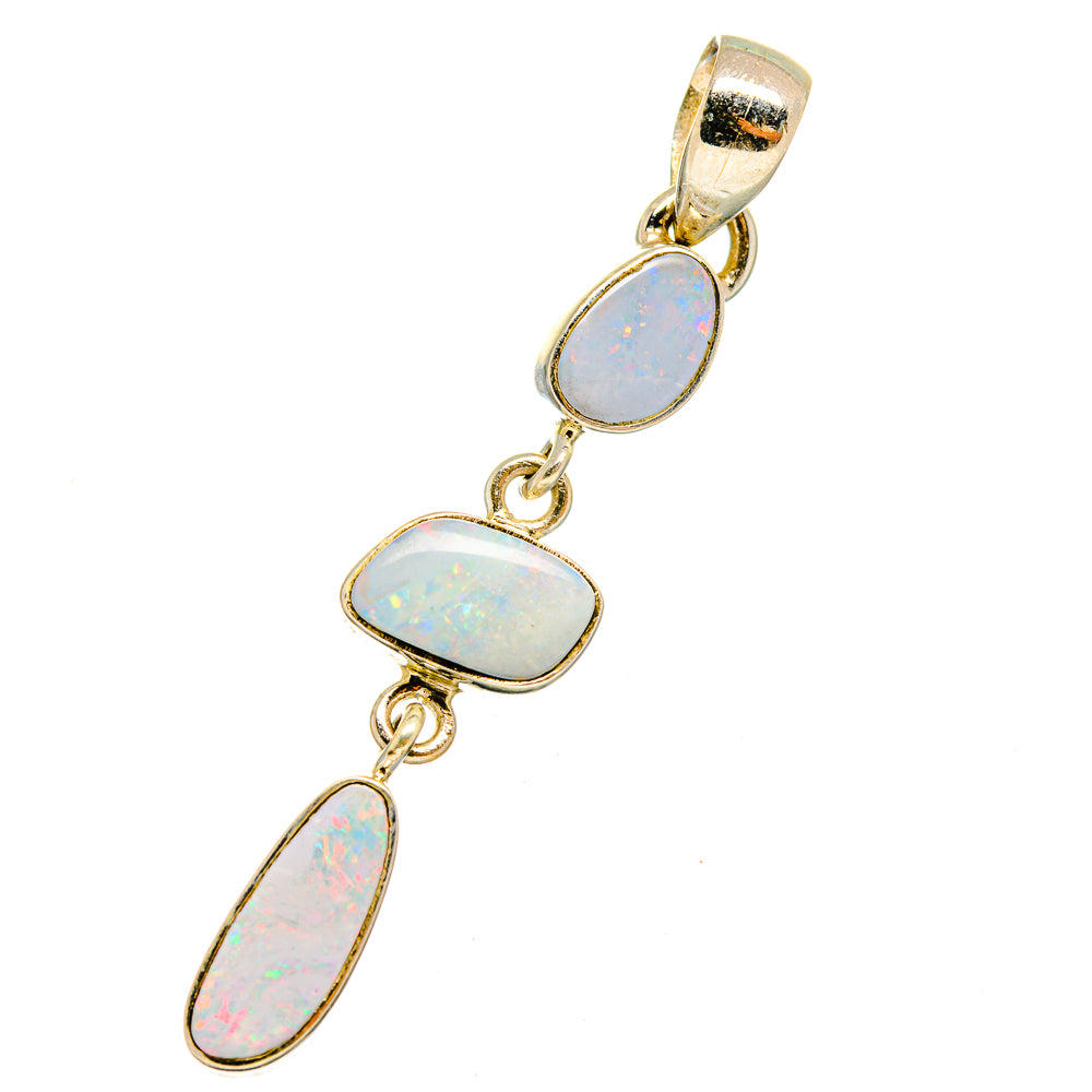Doublet Fire Opal Pendants handcrafted by Anasilvercos - PD14431