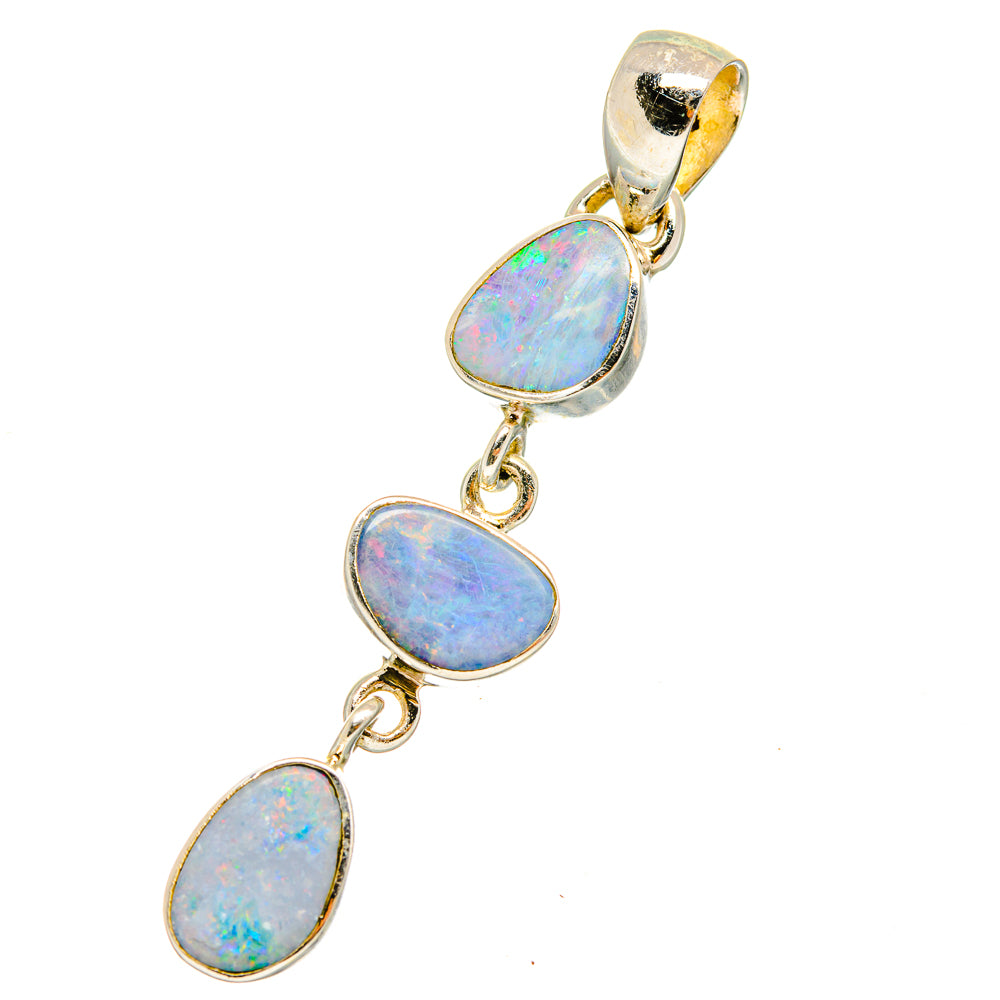 Doublet Fire Opal Pendants handcrafted by Anasilvercos - PD14436