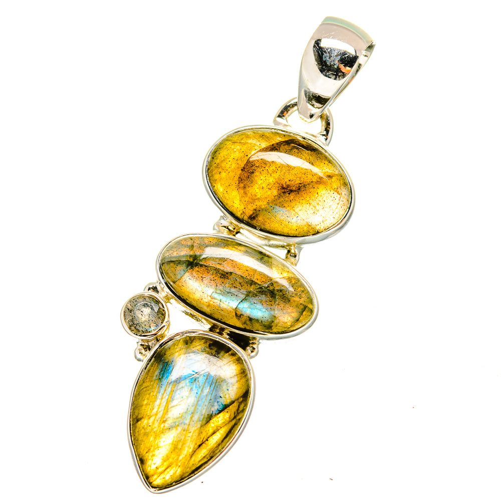 Labradorite Pendants handcrafted by Anasilvercos - PD14442