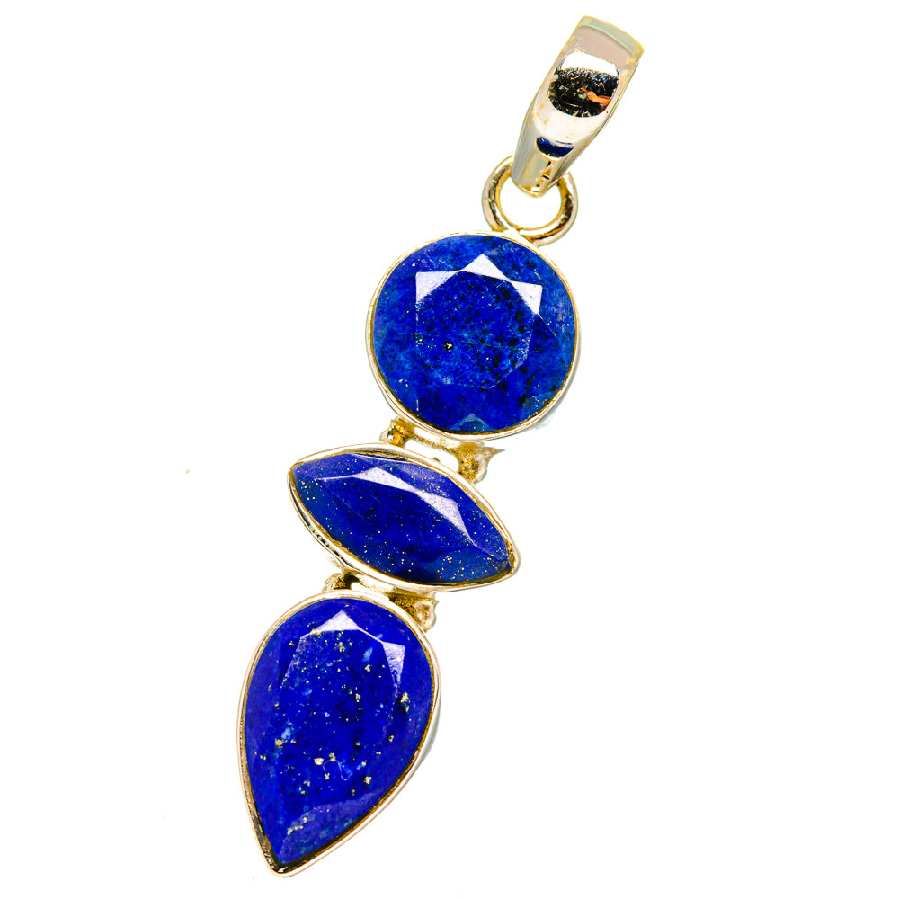 Lapis Lazuli Pendants handcrafted by Anasilvercos - PD14456