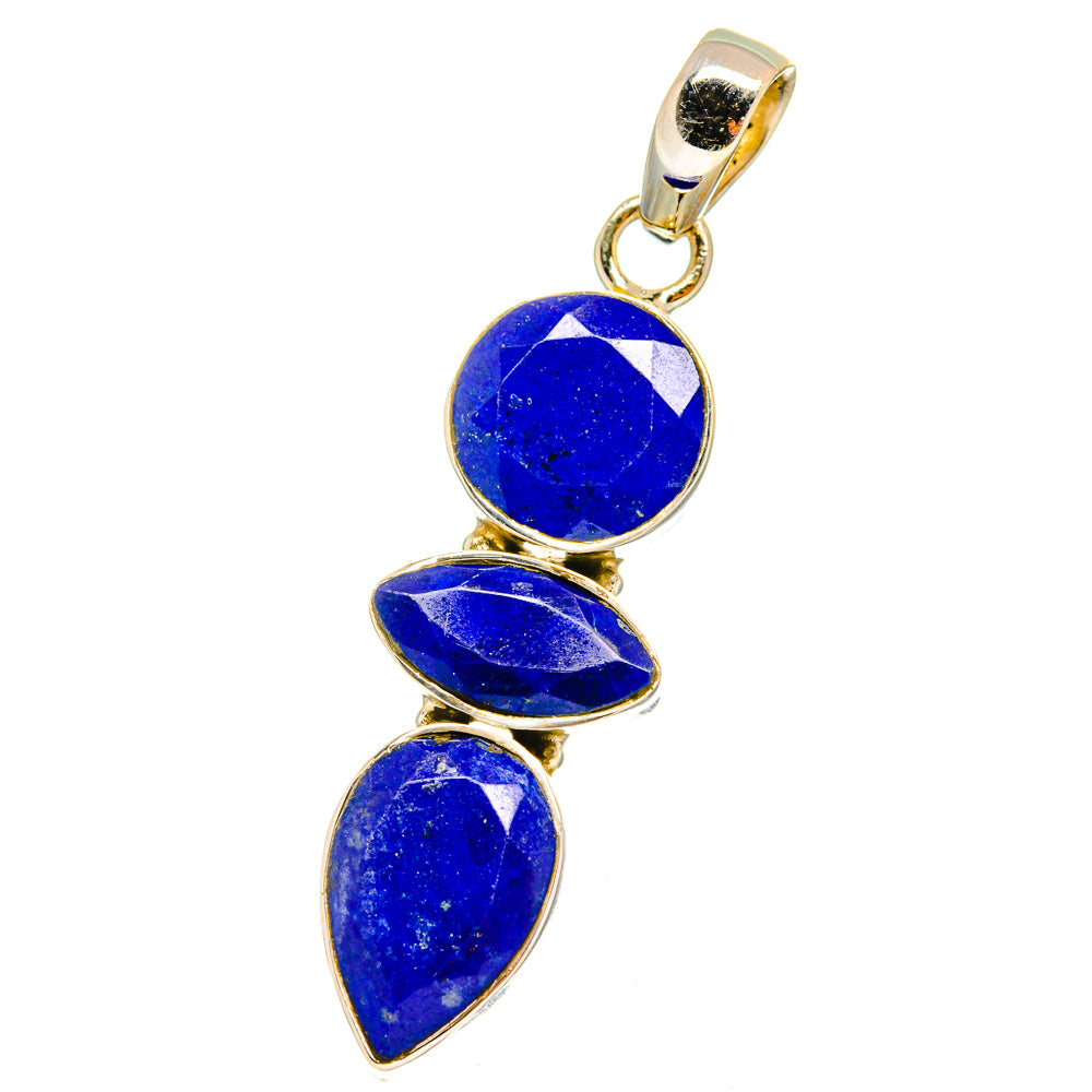 Lapis Lazuli Pendants handcrafted by Anasilvercos - PD14458
